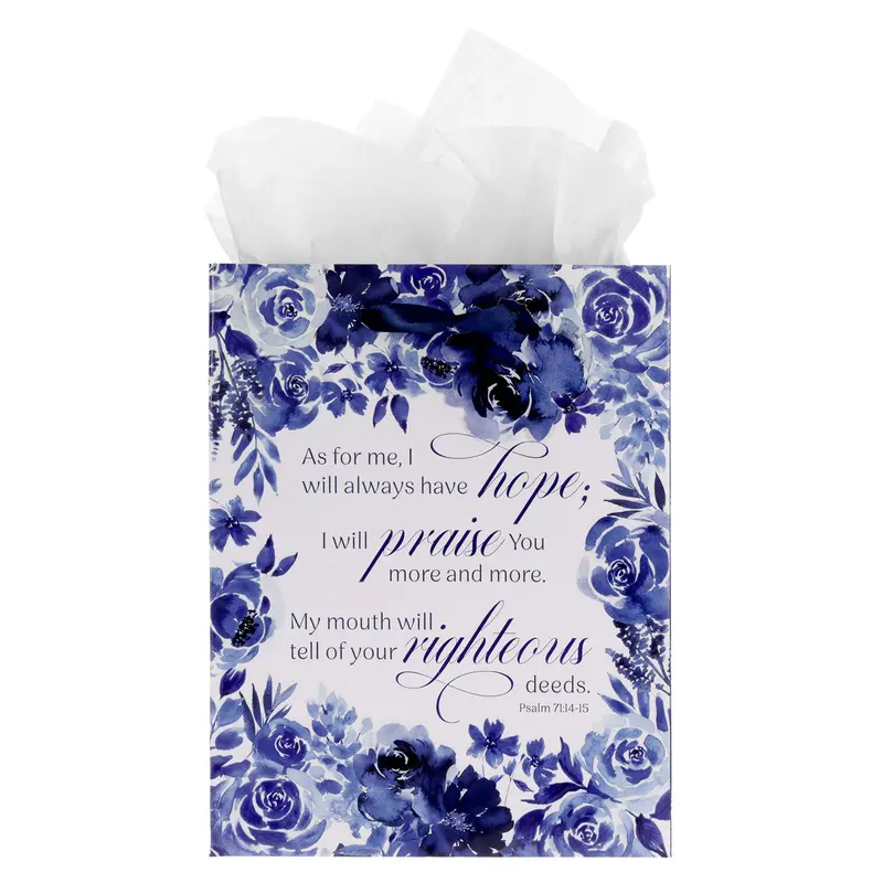 Medium 'I Will Always Have Hope' Gift Bag With Custom Gift Tag 1