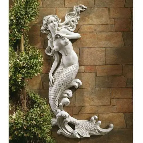Mermaid Wall Sculpture – Outdoor Patio & Garden Decorative Mount 1