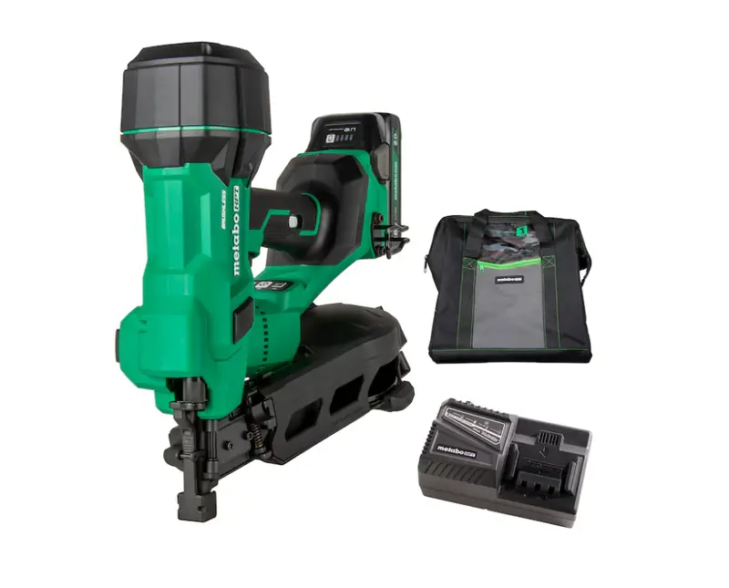Metabo Hpt Multivolt 18V Brushless 1-3/4" Coil Roofing Nailer Kit (Nv1845Da) 1