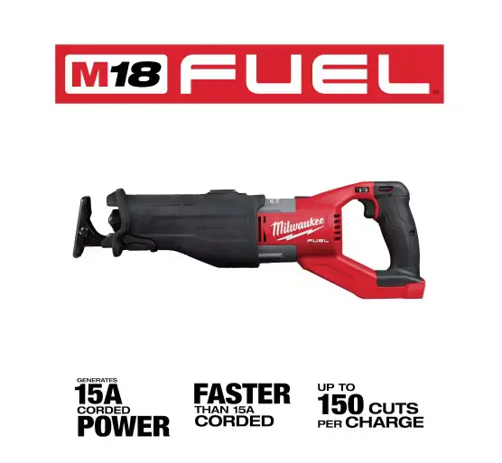 Milwaukee 2722-20 M18 Fuel Super Sawzall Reciprocating Saw – Bare Tool 1