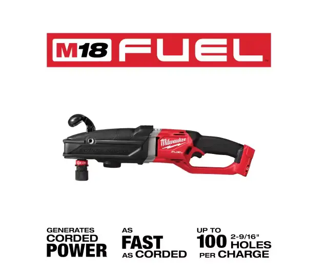 Milwaukee 2811-20 M18 Fuel Super Hawg Quik-Lok Right Angle Drill – Bare Tool 1