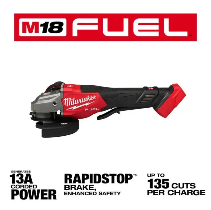 Milwaukee 3670-20 M18 Fuel 4-1/2" To 6" Braking Angle Grinder With Paddle Switch (Bare Tool) 1