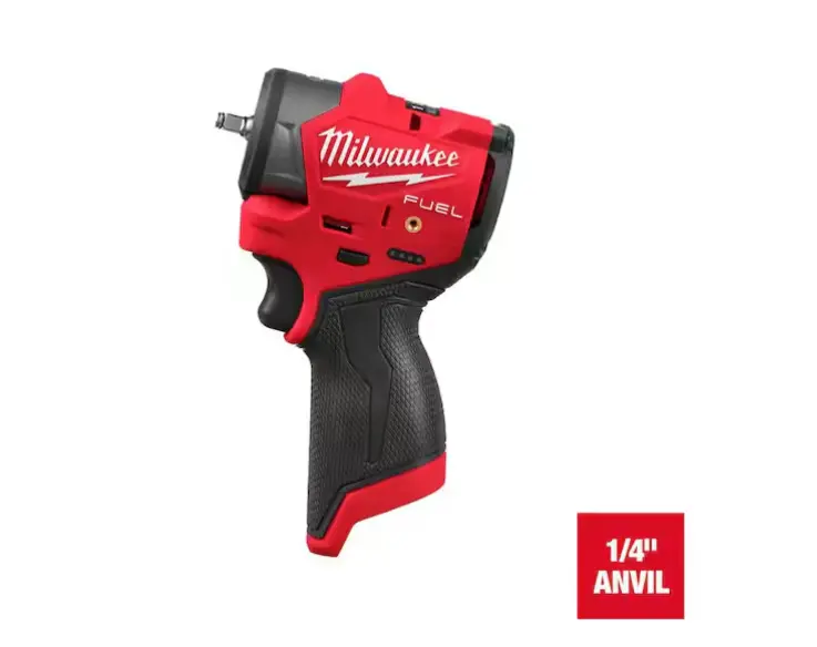 Milwaukee M12 Fuel 12V 1/4" Friction-Ring Subcompact Impact Wrench – Bare Tool (3048-20) 1