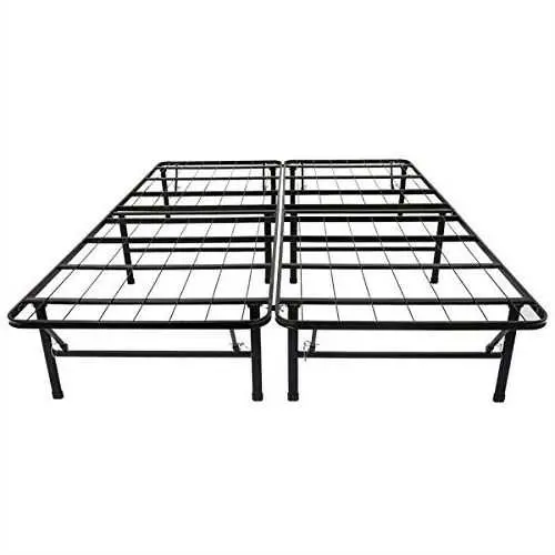 Minimalist Full Black Metal Platform Bed Frame 1