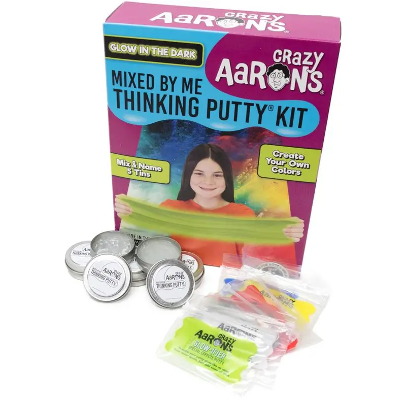 Mixed By Me Glow-In-The-Dark Thinking Putty Kit 1