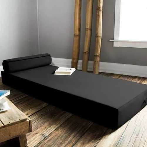 Modern 76 X 30 Inch Daybed Floor Cushion With Bolster Pillow 1