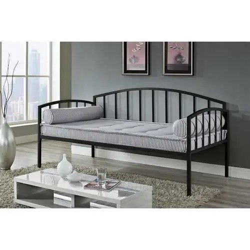 Modern Black Metal Twin Daybed For Bedroom Or Living Space 1
