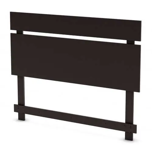 Modern Full/Queen Headboard In Rich Dark Chocolate Brown Finish 1