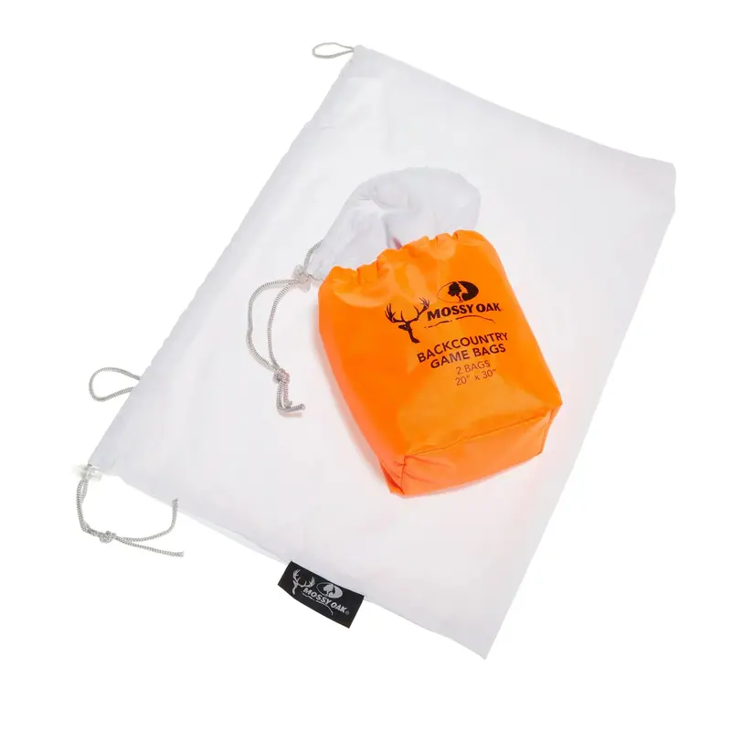 Mossy Oak Backcountry 2-Pack Game Meat Storage Bags – 20" X 30", White Polyester 1