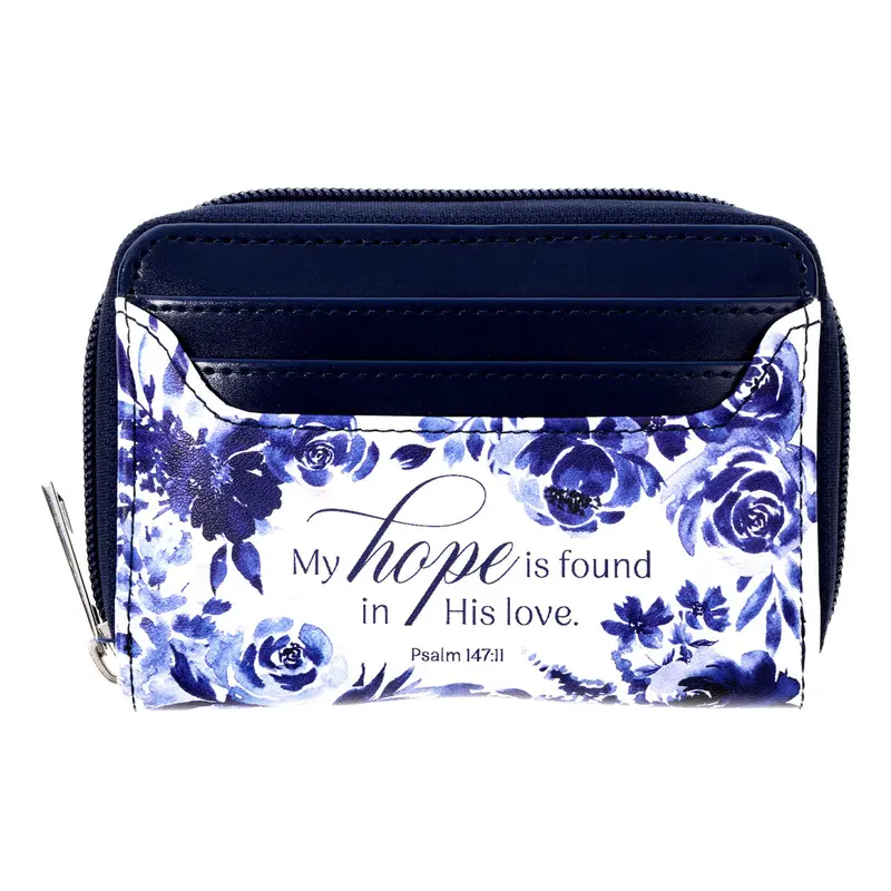 'My Hope Is Found In His Love' Faux Leather Women’S Wallet – Scripture-Inspired Accessory 1