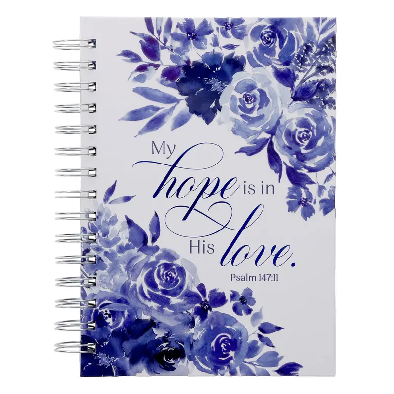 'My Hope Is In His Love' Hardcover Wirebound Journal – Reflective Writing Companion 1