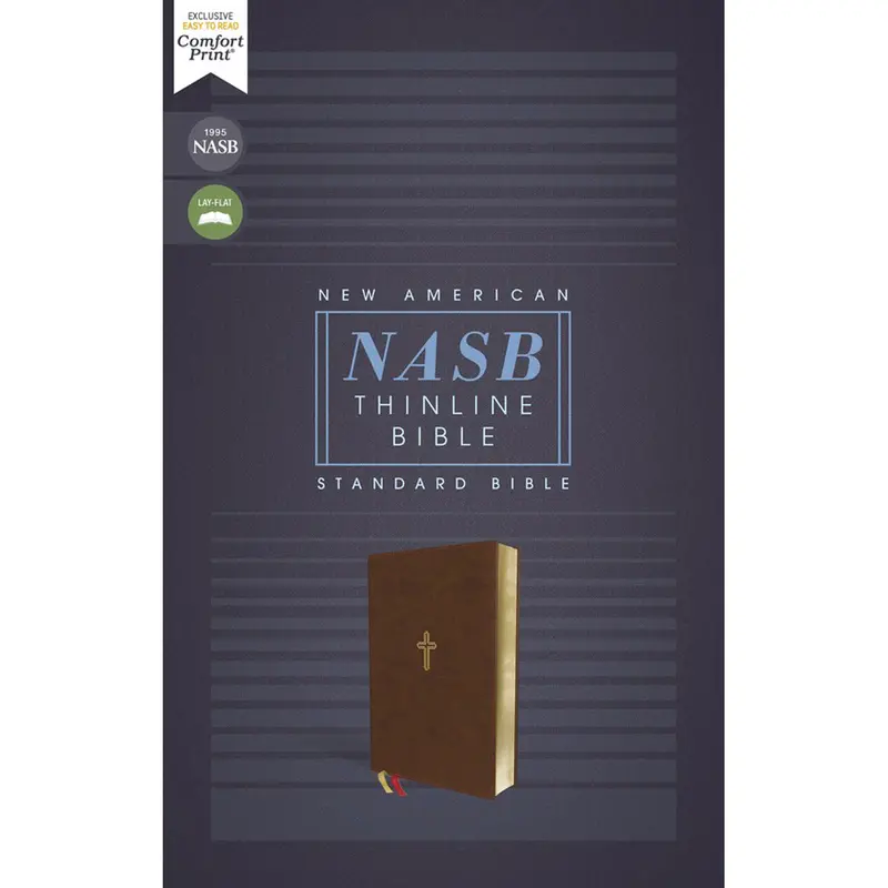 Nasb 1995 Thinline Bible – Brown Imitation Leather, Red Letter, Comfort Print 2