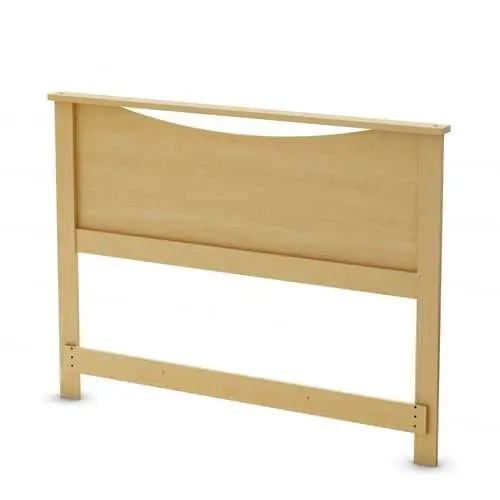Natural Maple Full Or Queen Headboard – Light Wood Modern Design 1
