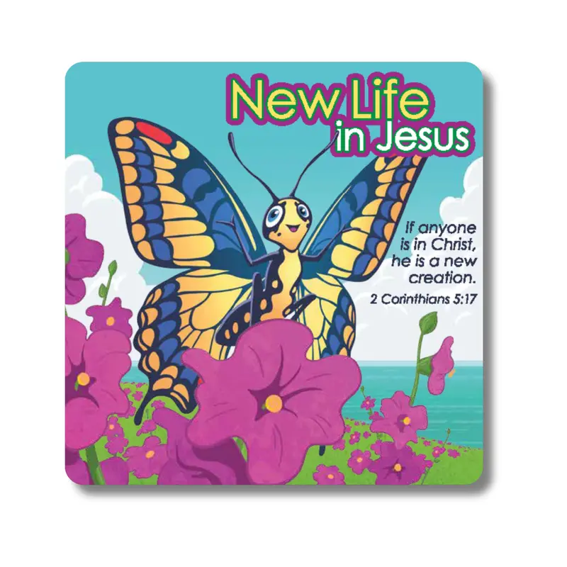 'New Life In Jesus' – 8-Page Gospel-Centered Board Book For Early Learners 1