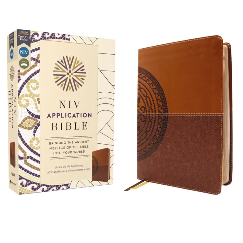 Niv Application Bible: Brown Imitation Leather, Comfort Print Edition 2