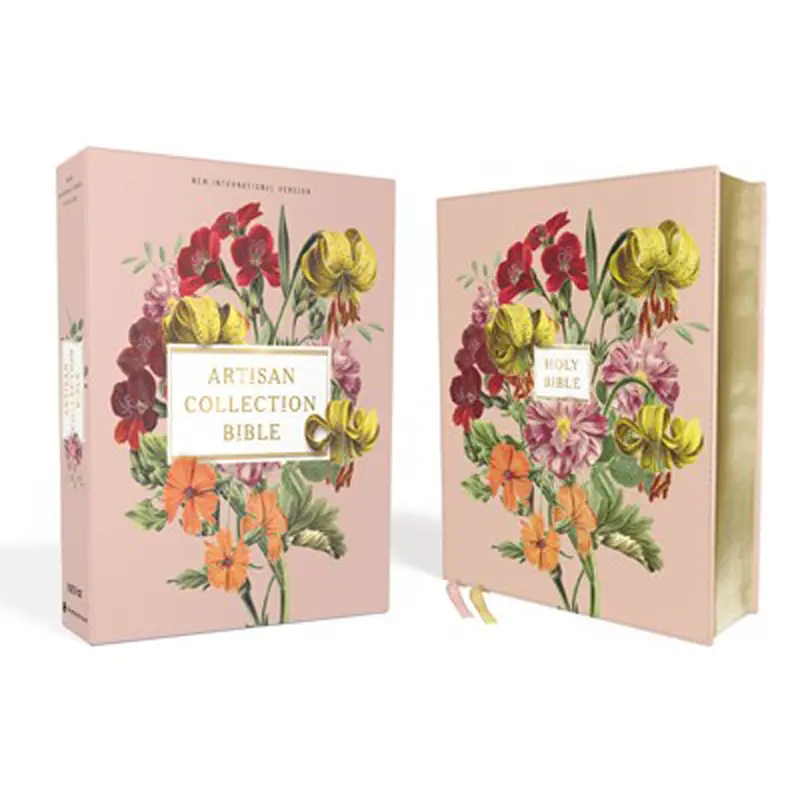 Niv Artisan Collection Floral Bible – Blush Edition With Red Letter Text And Comfort Print (Imitation Leather) 2