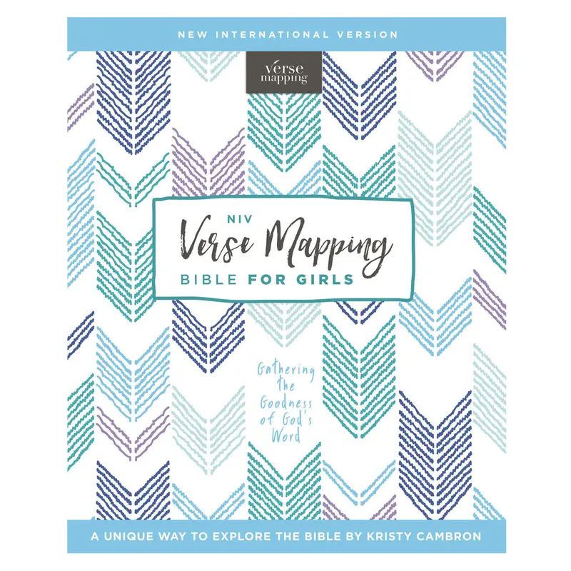 Niv Verse Mapping Bible For Girls — Comfort Print Hardcover Edition 1