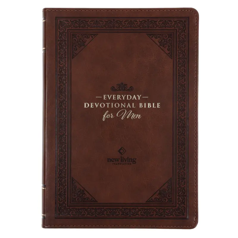 Nlt Everyday Devotional Bible For Men – Brown Flexcover Faux Leather Edition 1
