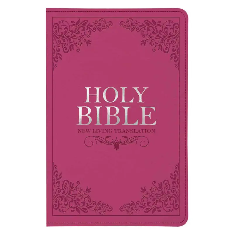 Nlt Standard Bible – Pink Faux Leather With Thumb Index And Zip Closure 1