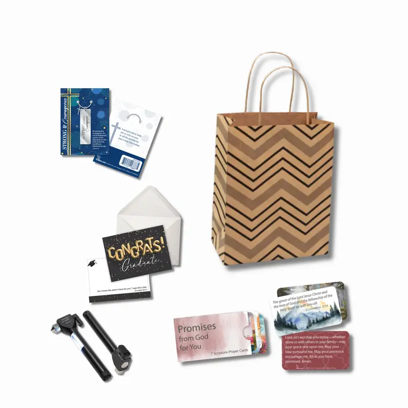 Out & About Faith Kit – ‘Strong & Courageous’ On-The-Go Encouragement Set 1