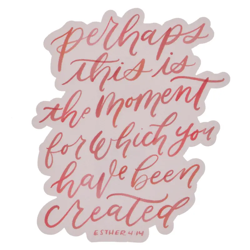 'Perhaps This Is The Moment' Inspirational Refrigerator Magnet – Faith-Based Reminder 1