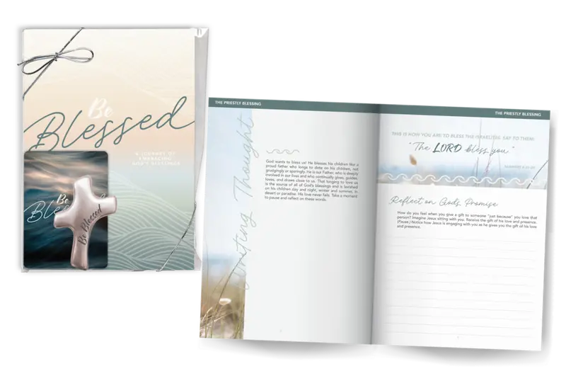Personalized Devotional Journal And Palm Cross Gift Set – 'Be Blessed' 1