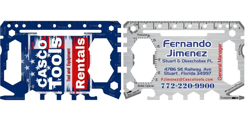 Personalized Flat Multi-Tool Card – Model 1 1