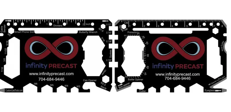 Personalized Multi-Tool Card – Model 1, Corporate Branding Option 1