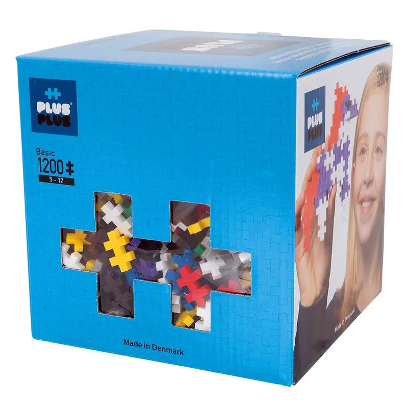 Plus-Plus Mini 1200-Piece Creative Building Set – Rainbow Assortment 1