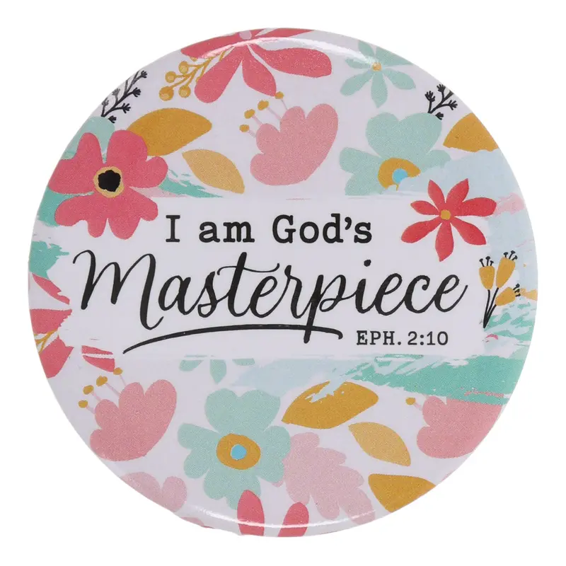 Pocket Mirror Etched With 'I Am God'S Masterpiece' Message 1