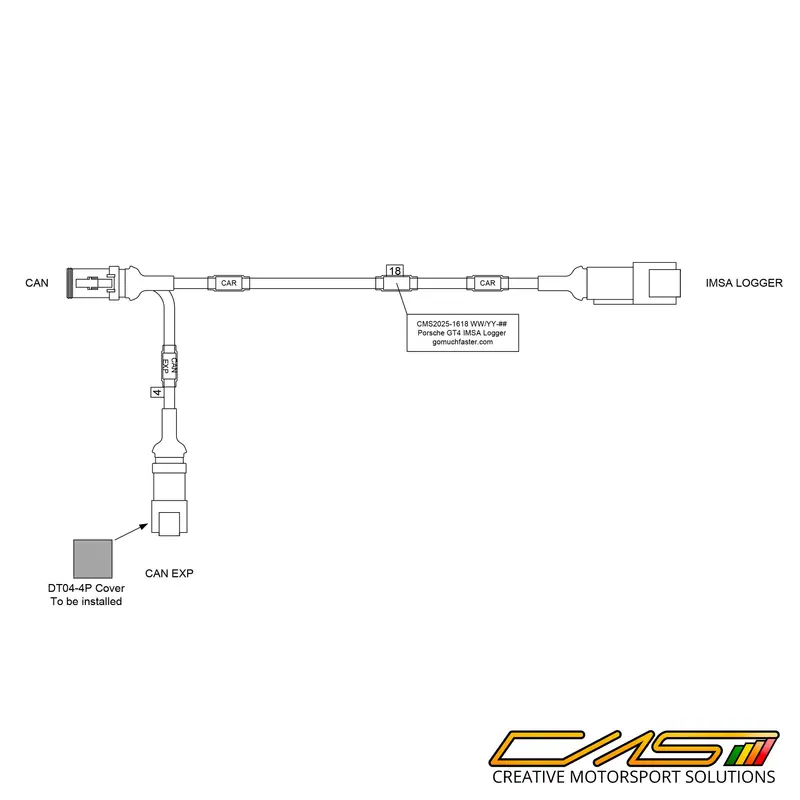 Porsche 718 Cayman Gt4 Imsa-Compatible Data Logger Adapter 1