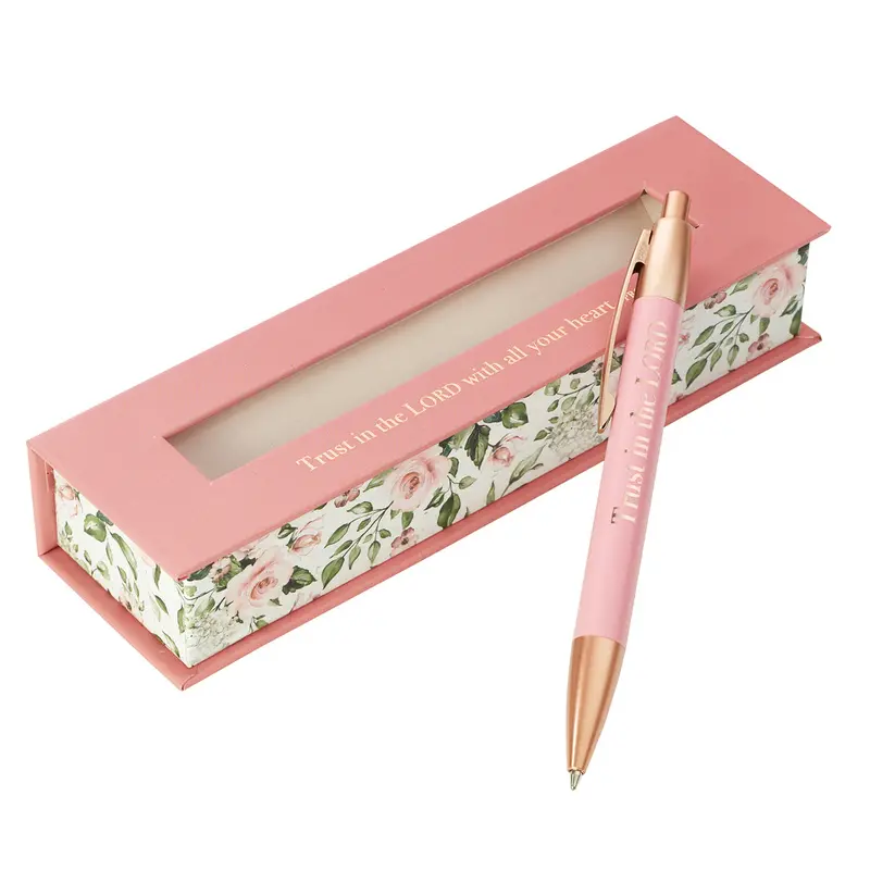 Proverbs 3:5 Trust In The Lord – Elegant Boxed Pen Set 2