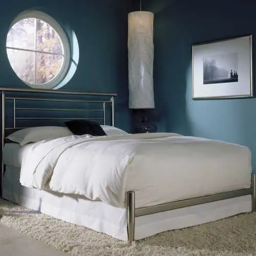 Queen Brushed Satin Metal Bed Frame – Minimalist Modern Design 1