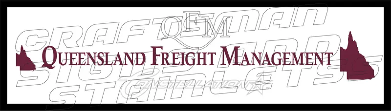 Queensland Freight Management (Qfm) #2 Bar Mat – Complementary Branded Surface Mat 1