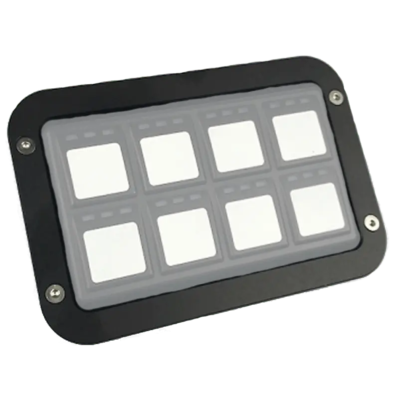 Race-Grade Flush-Mount Bezel For 8-Button Keypad 1