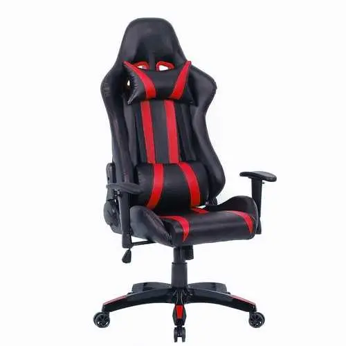 Racing-Style Black And Red High-Back Gaming Chair With Recline Function 1