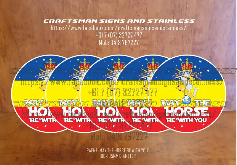 Raeme Humorous Decal: 'May The Horse Be With You' 1