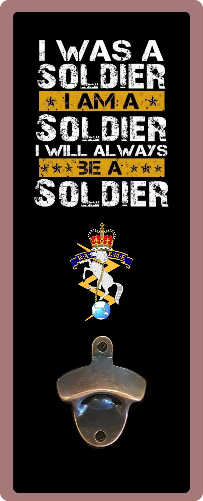 Raeme Military Tribute Wall Mounted Bottle Opener 1