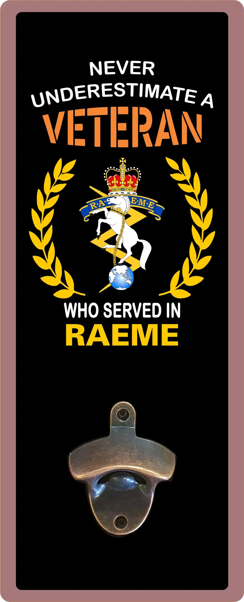 Raeme Veteran-Themed Trucking Bottle Opener (Wall Mount) 1