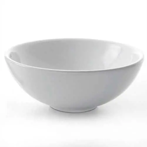 Round White Ceramic Vessel Sink – Bathroom Bowl Style With 1.75" Drain Opening 1