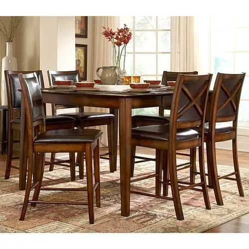 Rustic Oak 5-Piece Dining Set Inspired By San Francisco Design 1