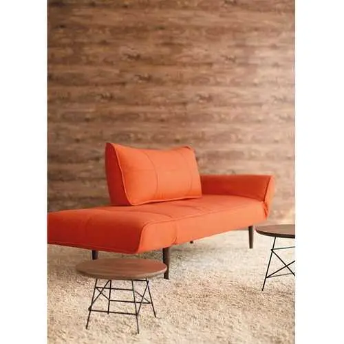 Scandinavian-Inspired Daybed In Gravel-Tone Fabric 1
