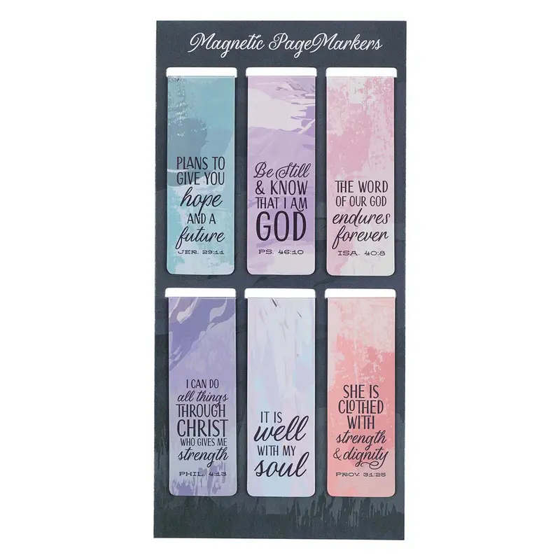 Scenic Landscape Magnetic Bookmarks – Six Unique Designs 1
