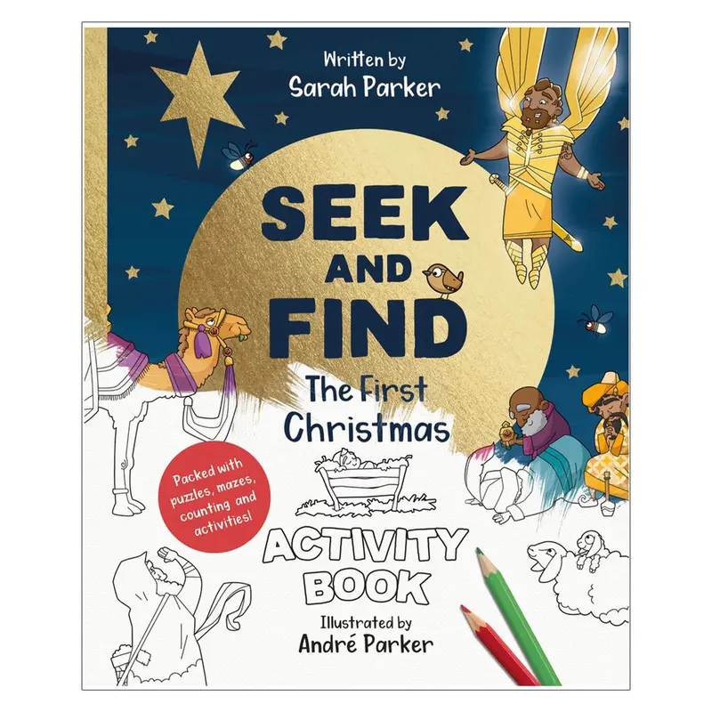 Seek And Find: First Christmas Activity Book With Puzzles, Games, And Bible Fun (Paperback) 1