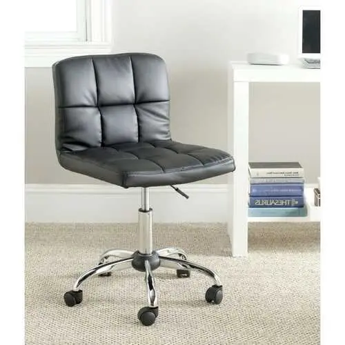 Sleek Black Faux Leather Office Chair Cushion For Desk Or Home Workspace 1