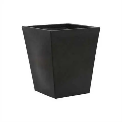 Sleek Square Planter – Lightweight Black Molded Plastic Outdoor/Indoor Pot 1