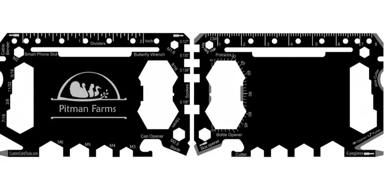 Slim Custom Business Card With Built-In Tools – Model 1 1