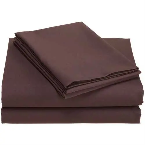 Soft Chocolate Brown Microfiber Sheet Set – Full Size 1