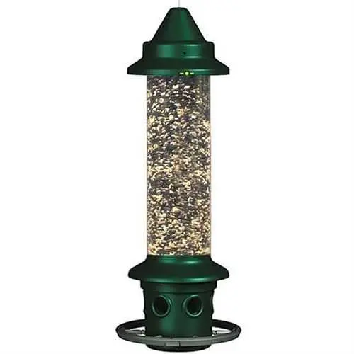 Squirrel-Resistant Bird Feeder With Adjustable Perch Ring 1