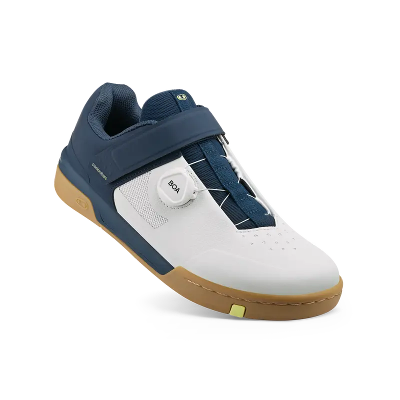 Stamp Boa® Flat Cycling Shoes – Navy & Grey Colorway 1